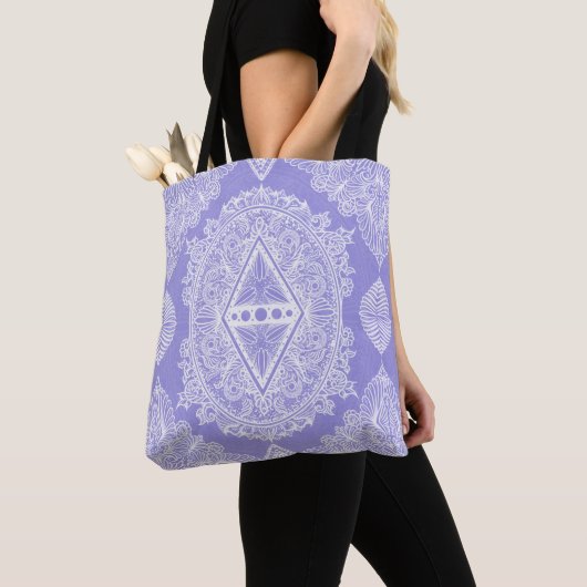 Celestial Diamond Mandala Tote Bag (Dichtbij)