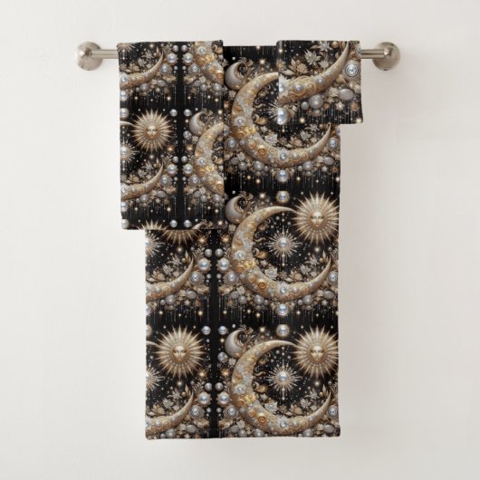 Celestial Diamond Towel Set Bad Handdoek (Insitu)