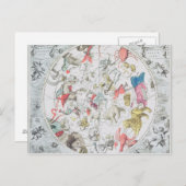 Celestial die de Tekenen van de Zodiac toont Briefkaart (Voorkant / Achterkant)