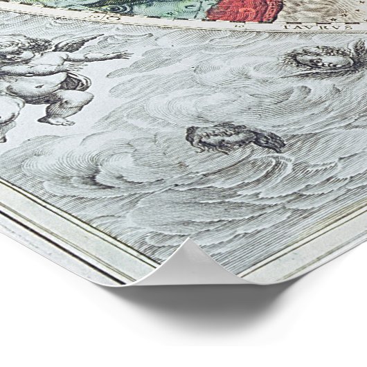 Celestial die de Tekenen van de Zodiac toont Poster (Hoek)
