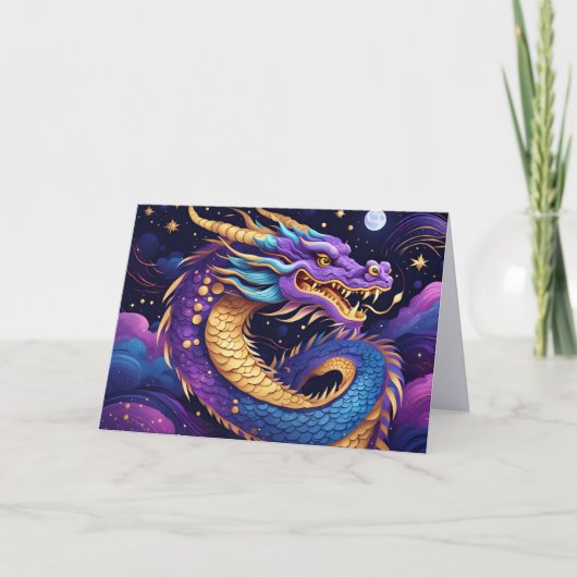 celestial dragon greeting card  bedankkaart (Voorkant)