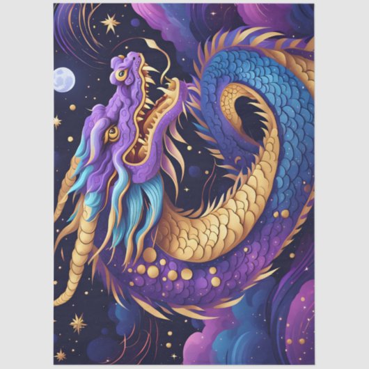 celestial dragon tissue paper tissuepapier (Voorkant)