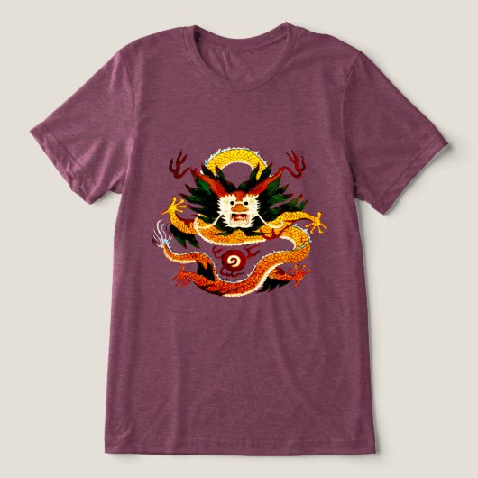 Celestial Dragon Tri-Blend Shirt (Design voorkant)