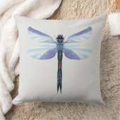 Celestial Dragonfly – Surreal Blue Insect Art Pill Kussen (Deken)