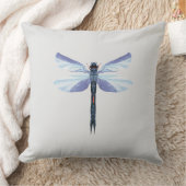 Celestial Dragonfly – Surreal Blue Insect Art Pill Kussen (Deken)