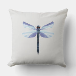 Celestial Dragonfly – Surreal Blue Insect Art Pill Kussen