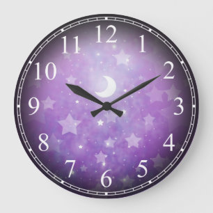 Celestial Dream Stars en Moon Clock Grote Klok