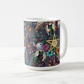 Celestial Dreamer Mystical Design Pagan en Natuur Koffiemok (Voorkant rechts)