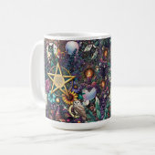 Celestial Dreamer Mystical Design Pagan en Natuur Koffiemok (Voorkant links)