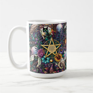 Celestial Dreamer Mystical Design Pagan en Natuur Koffiemok