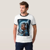 Celestial Dreamer Space Vibes Graphic T-shirt (Voorkant volledig)