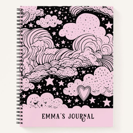 Celestial Dreams 2025 gepersonaliseerd tijdschrift Notitieboek (Voorkant)