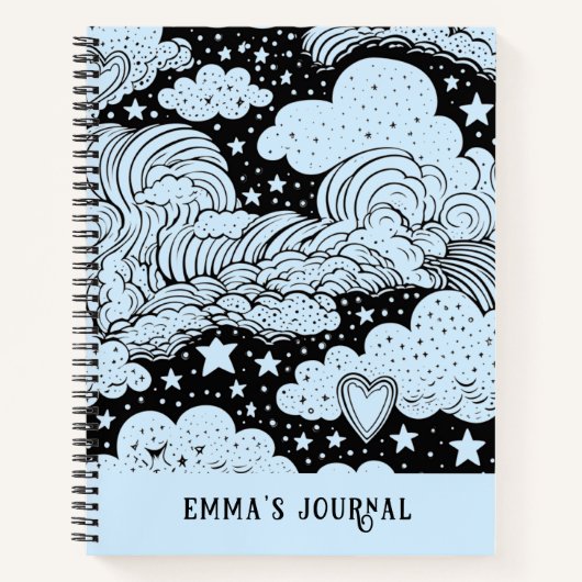 Celestial Dreams 2025 gepersonaliseerd tijdschrift Notitieboek (Voorkant)