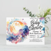 Celestial Dreams Baby shower Kaart (Staand voorkant)