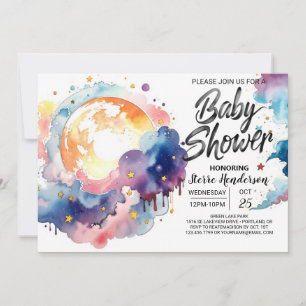 Celestial Dreams Baby shower Kaart