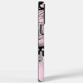 Celestial Dreams Doodles Roze Zwart Case-Mate iPhone Case (Achterkant / Rechts)