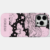 Celestial Dreams Doodles Roze Zwart Case-Mate iPhone Case (Achterkant (horizontaal))