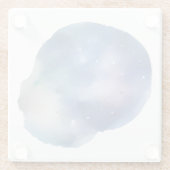 Celestial Dreams: Een Waterverf Verkenning Glazen Onderzetter (Achterkant)