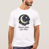 Celestial Dreams - Moon & Stars Inspirerend T-shir T-shirt (Voorkant)