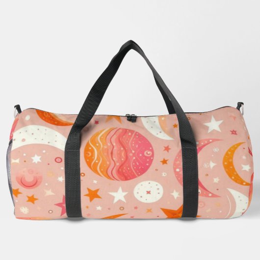 Celestial Dreams Sinaasappel en Roze Monogram Plunjezak (Achterkant)