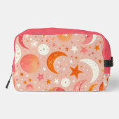 Celestial Dreams Sinaasappel en Roze Monogram Toilettasje (Achterkant)