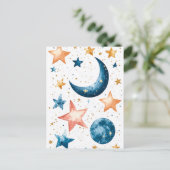 Celestial Dreams Waterverf Briefkaart (Staand voorkant)