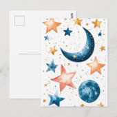 Celestial Dreams Waterverf Briefkaart (Voorkant / Achterkant)