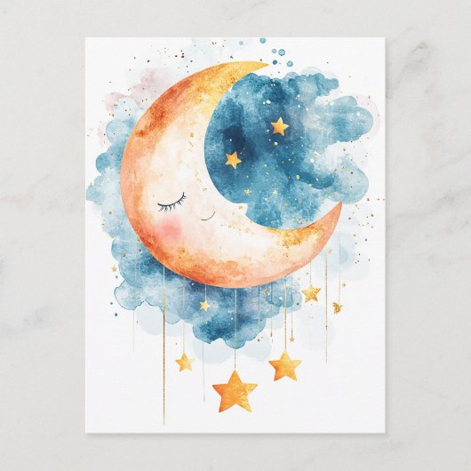 Celestial Dreams Waterverf Briefkaart (Voorkant)