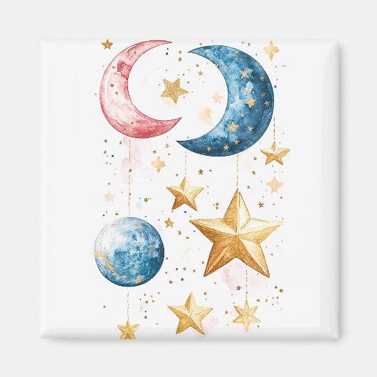 Celestial Dreams Waterverf Magneet (Voorkant)