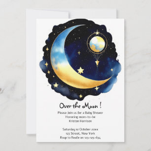 Celestial Dreamscape Boy Baby shower Kaart