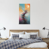 Celestial Dreamscape Canvas Prints: Een fusie van (Insitu (Slaapkamer))