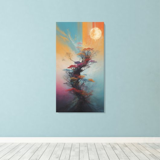 Celestial Dreamscape Canvas Prints: Een fusie van (Insitu (Houten vloer))