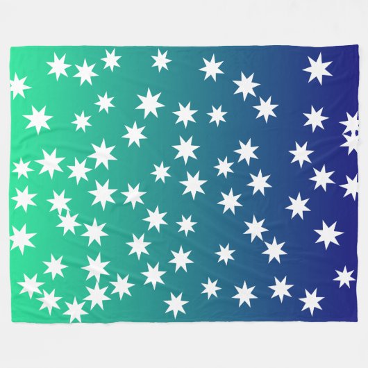Celestial Dreamscape Star Blanket Fleece Deken (Voorkant (Horizontaal))