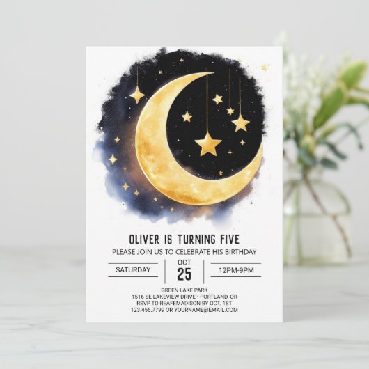 Celestial Dreamscape Verjaardag Kaart (Staand voorkant)