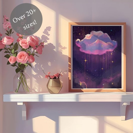 Celestial Dreamy Cloud Art Poster