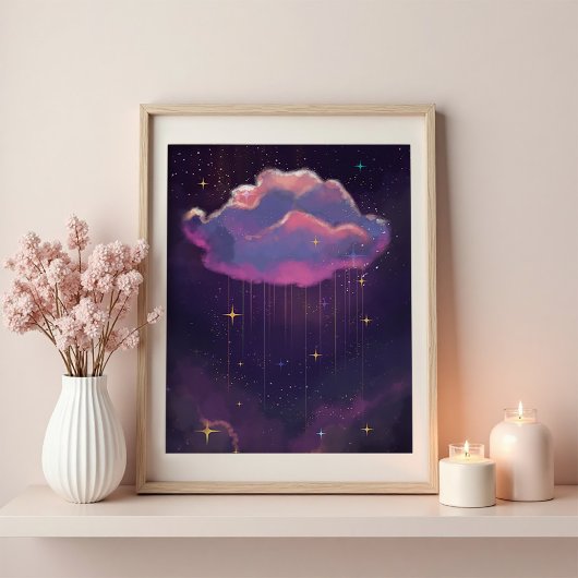 Celestial Dreamy Cloud Art Poster