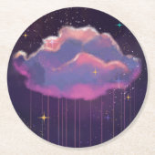 Celestial Dreamy Cloud Ronde Kartonnen Onderzetter (Voorkant)