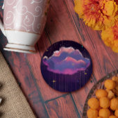 Celestial Dreamy Cloud Ronde Kartonnen Onderzetter