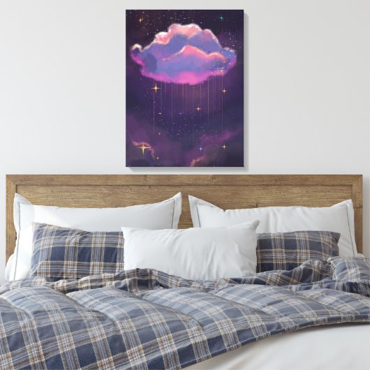 Celestial Dreamy Cloud Wall Art Canvas (Insitu (Slaapkamer))