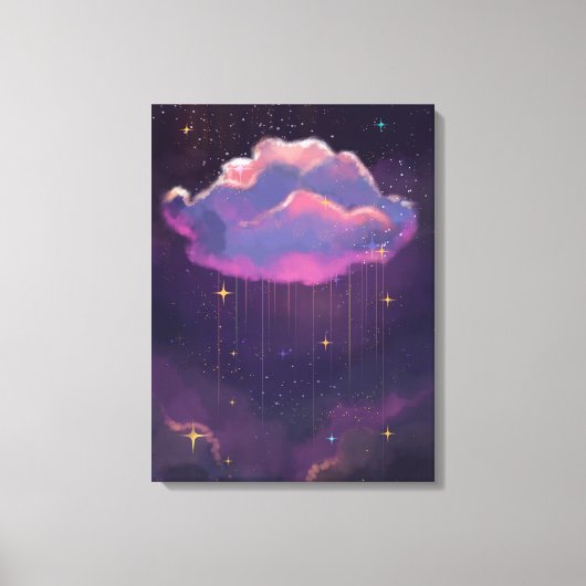 Celestial Dreamy Cloud Wall Art Canvas Afdruk (Voorkant)