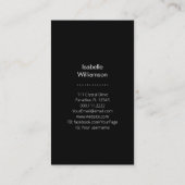 Celestial Drievoudige Maan Oorbel Sieraden Display Visitekaartje (Achterkant)