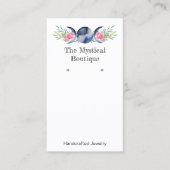 Celestial Drievoudige Maan Oorbel Sieraden Display Visitekaartje (Voorkant)