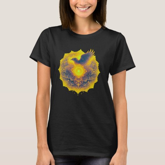Celestial Eagle Mandala Spiritual Energy T-shirt (Voorkant)