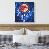 Celestial Eclipse Dreamcatcher Canvas Afdruk (Insitu (Slaapkamer))