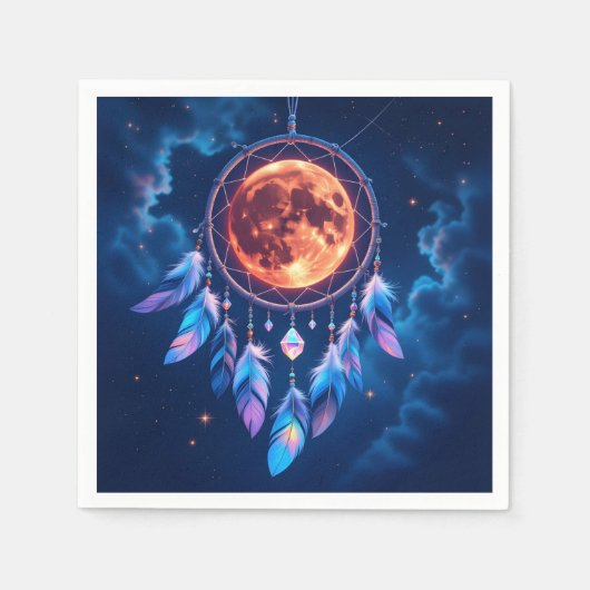 Celestial Eclipse Dreamcatcher Servet (Voorkant)