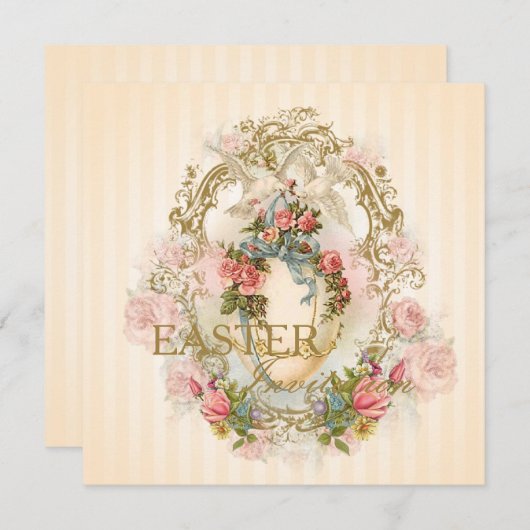 Celestial Egg - Paasgroet Invite Kaart (Voorkant / Achterkant)