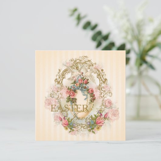 Celestial Egg - Paasgroet Invite Kaart (Staand voorkant)