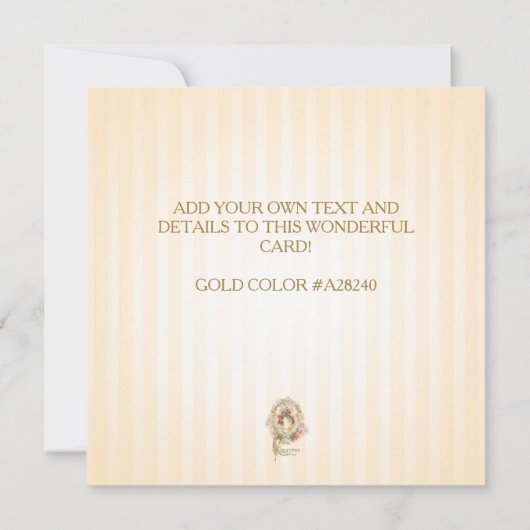 Celestial Egg - Paasgroet Invite Kaart (Achterkant)