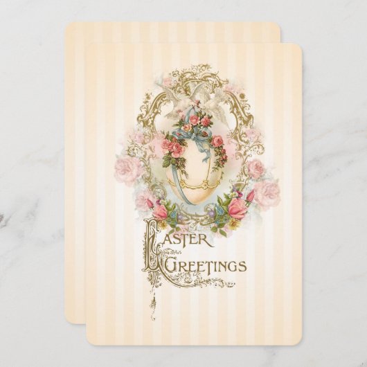 Celestial Egg - Paasgroet Invite Kaart (Voorkant / Achterkant)