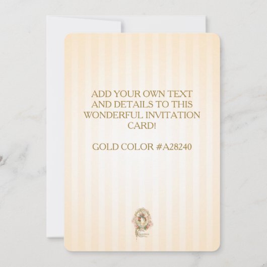 Celestial Egg - Paasgroet Invite Kaart (Achterkant)